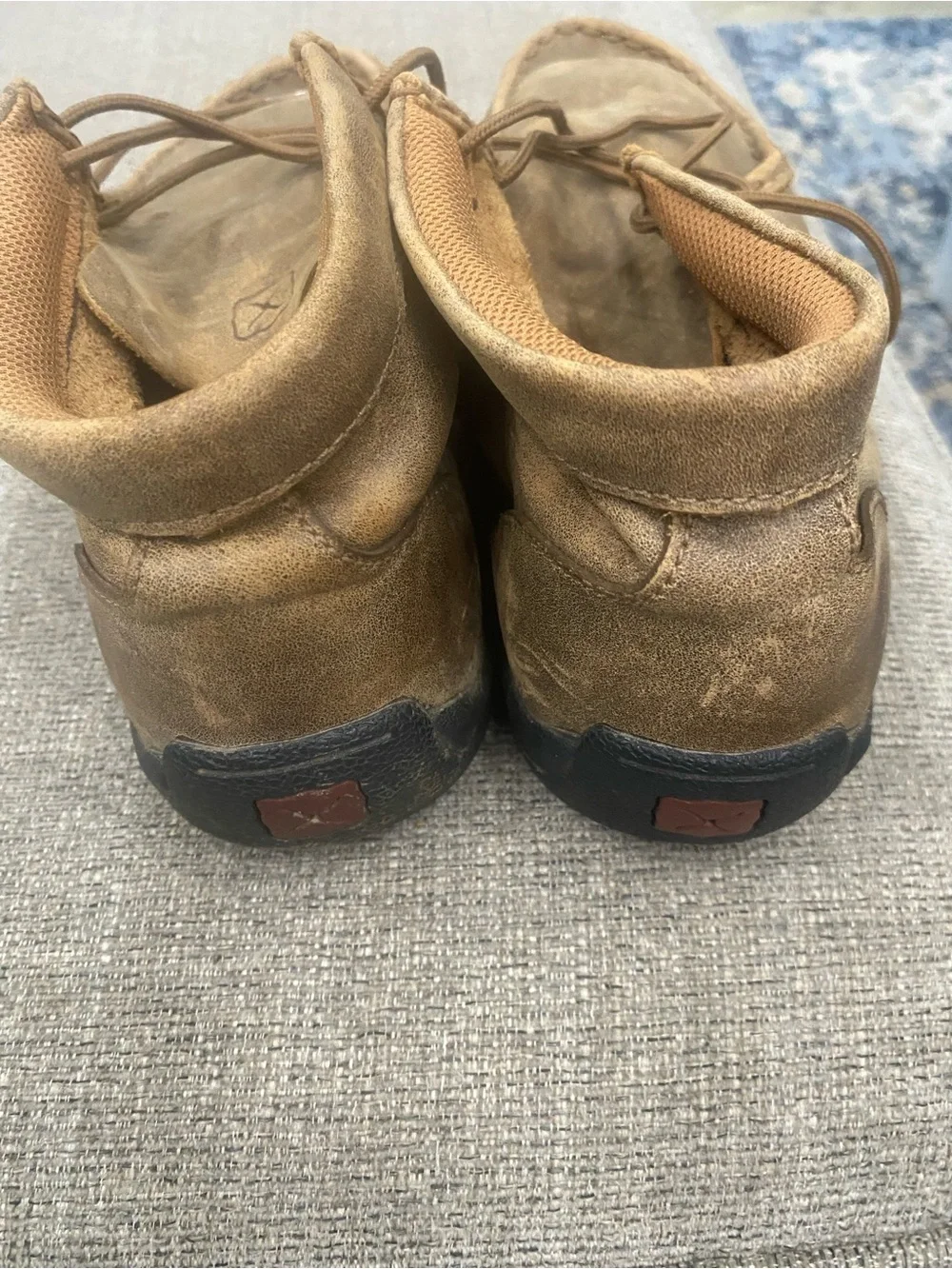 Kids Brown Twisted X  Moc Toe Shoes